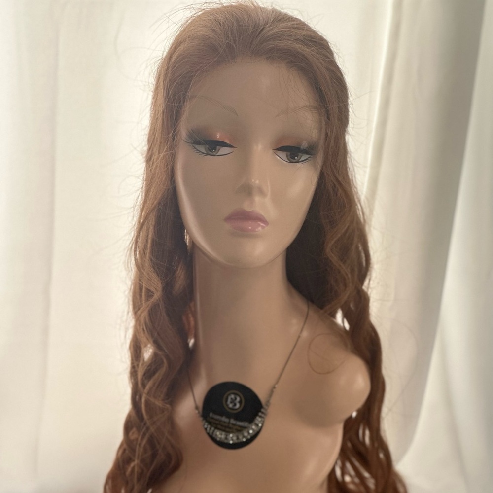 100% Single donor human hair petite sized open weft wig